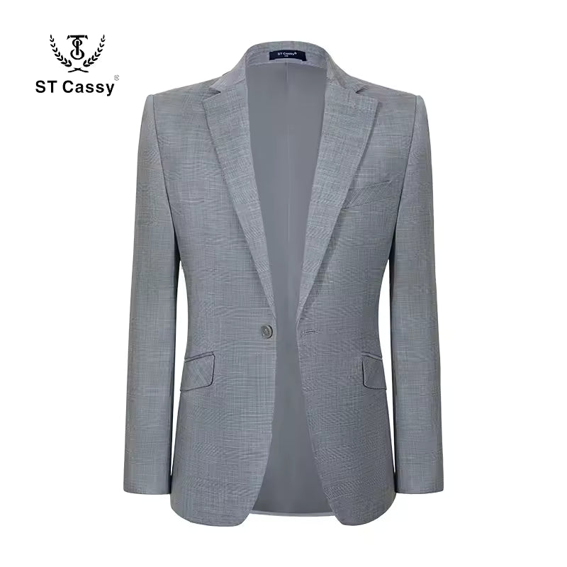 ST Cassy High-end Brand Formal Business Lapel Formal Blazer Slim Fit Leisure Suit jacket