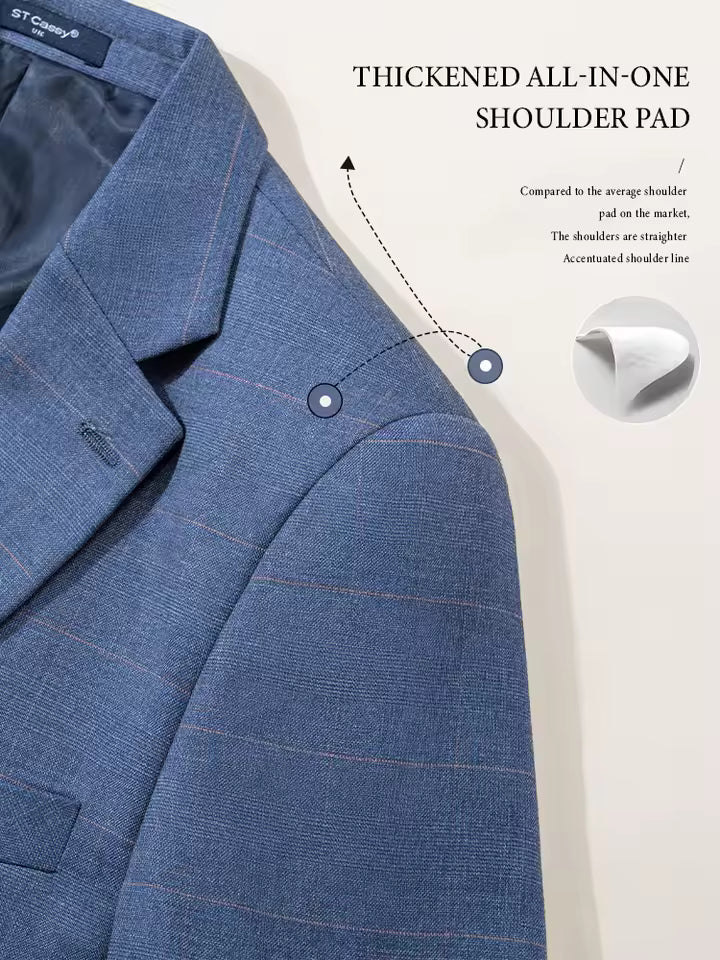 ST Cassy High-end Brand Formal Business Lapel Formal Blazer Slim Fit Leisure Suit jacket