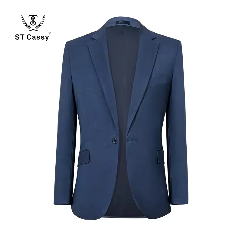 ST Cassy High-end Brand Formal Business Lapel Formal Blazer Slim Fit Leisure Suit jacket