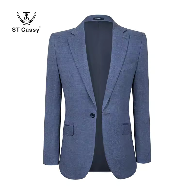 ST Cassy High-end Brand Formal Business Lapel Formal Blazer Slim Fit Leisure Suit jacket