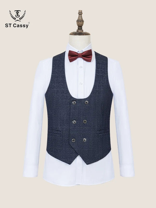 ST Cassy High Quality(jacket+Vest+Pants)Slim fit casual suit Single Breasted Groom Wedding Business Office Men's Suits