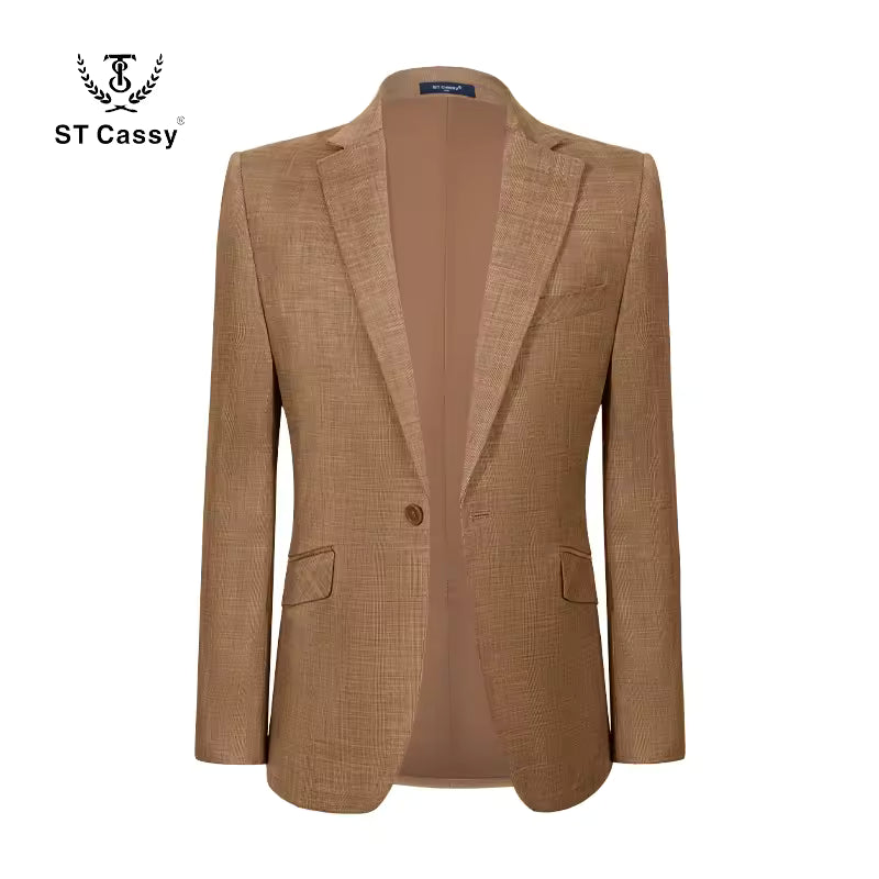 ST Cassy High-end Brand Formal Business Lapel Formal Blazer Slim Fit Leisure Suit jacket