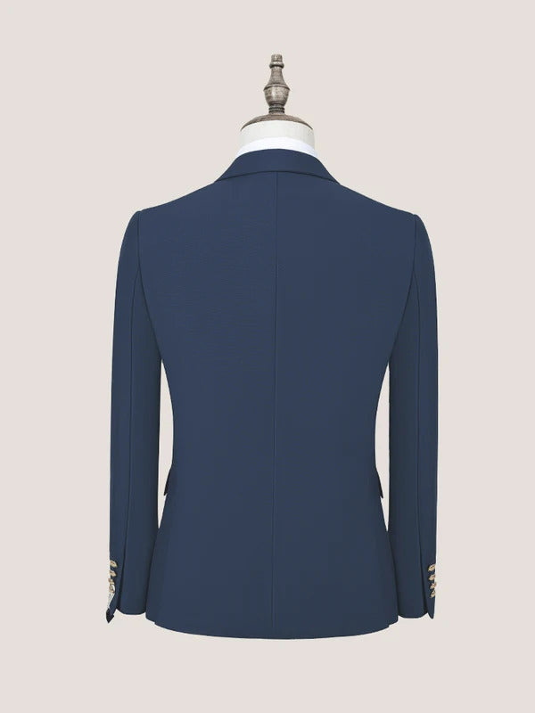 ST Cassy double-breasted Men's Suit Fashionable and Casual Slim Fit Male Groom Wedding Blazers Party Dress Jacket Coat Pants