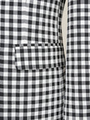 ST Cassy Fashionable Plaid suit High-end Brand Business Slim Fit Casual Party Dress Male Groom Wedding Blazers Double Breasted