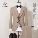 ST Cassy new 2 buttons on suit blue modern design mens office wear blazer coustime homme luxe Bead edge craftsmanship