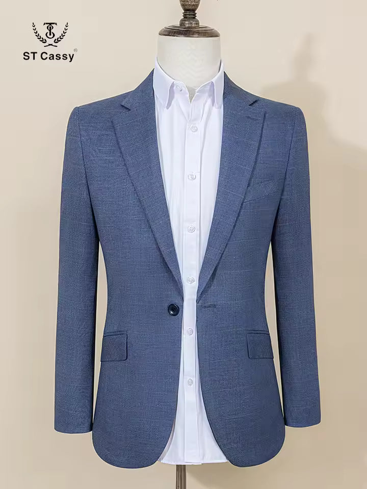 ST Cassy High-end Brand Formal Business Lapel Formal Blazer Slim Fit Leisure Suit jacket