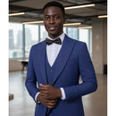 ST Cassy new 2 buttons on suit blue modern design mens office wear blazer coustime homme luxe Bead edge craftsmanship