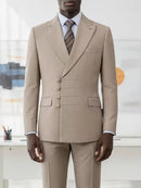 ST Cassy Elegant man suit for wedding Slim Fit Double Breasted Multiple buttons Casual Business man 2 piece outfit set