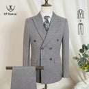 ST Cassy light brown Elegant Man Suit 2 Pcs Set Modern Wedding Party Suits for Men Stylish high quality Business office suit