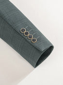 ST Cassy High Quality Green suit Formal Business Office Men's Suits Slim fit casual suit（jacket+Vest+Pants）