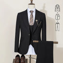 ST Cassy High-end Brand Formal Business Men's Suits Single Breasted Solid Color Slim Fit Suit wedding three-piece