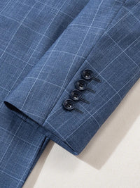 ST Cassy High Quality Men's Suit Lapel Formal Blazer Male Groom Wedding Blazers Plaid suit