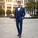 ST Cassy new 2 buttons on suit blue modern design mens office wear blazer coustime homme luxe Bead edge craftsmanship