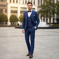 ST Cassy new 2 buttons on suit blue modern design mens office wear blazer coustime homme luxe Bead edge craftsmanship