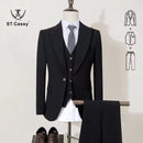 ST Cassy new 2 buttons on suit blue modern design mens office wear blazer coustime homme luxe Bead edge craftsmanship