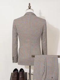 ST Cassy 2-piece set of jackets and pants Elegant suits for men double-breasted Plaid suit Formal Business Office Men's Suits