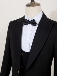 ST Cassy black Groom Suit Elegant Wedding Tuxedo Formal Party Blazer for Men Stylish Slim Fit man suit