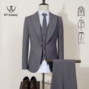 ST Cassy new 2 buttons on suit blue modern design mens office wear blazer coustime homme luxe Bead edge craftsmanship