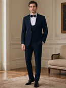 ST Cassy High Quality luxury brands men Suit for man blackish green elegant dinner suit 3-Piece Set Slim Fit Groom's wedding dress