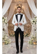 ST Cassy High Quality Retro carving Party Dress Slim Fit Tuxedo Prom Suit Fashion black Male Groom Wedding three-piece
