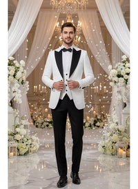 ST Cassy High Quality Retro carving Party Dress Slim Fit Tuxedo Prom Suit Fashion black Male Groom Wedding three-piece
