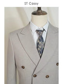 ST Cassy light brown Elegant Man Suit 2 Pcs Set Modern Wedding Party Suits for Men Stylish high quality Business office suit