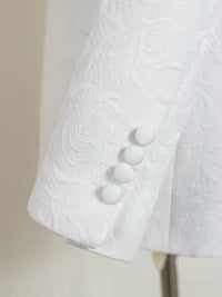 ST Cassy high quality luxury men's suit 2 piece set white luxury man jacket Wear 2 piece set Classic men's suit for wedding