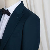 ST Cassy High Quality luxury brands men Suit for man blackish green elegant dinner suit 3-Piece Set Slim Fit Groom's wedding dress