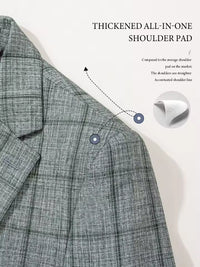 ST Cassy High Quality Plaid suit Fashionable and Casual Jacket Coat Slim Fit Leisure elegant Men's jackets