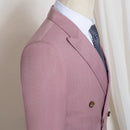 ST Cassy 2026 New pink Men's Suit 2-Piece Set jacket+pants Double breasted Slim Fit Business Casual Formal Wear Wedding/Interview Ready