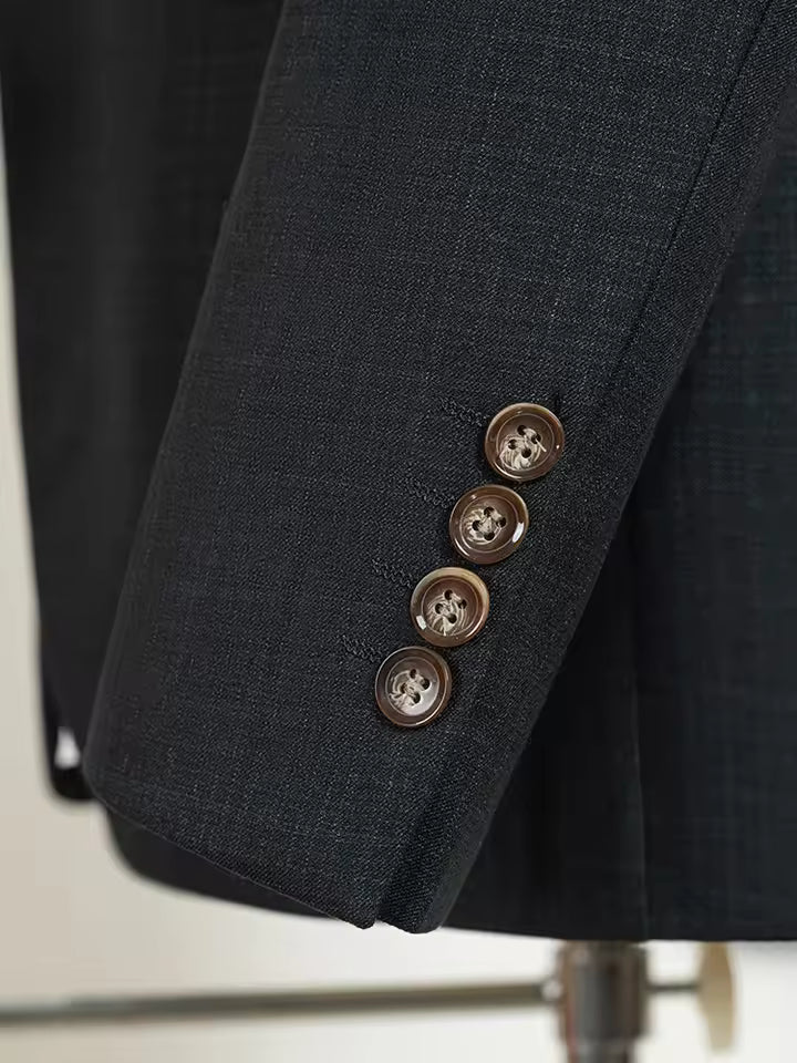 ST Cassy luxury man suits dark green jacket for men Classic men's suit wedding dresses Slim-Fit full men's suit business office