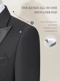 ST Cassy High Quality Wedding Groom Dress Men's evening gown Slim Fit Leisure suit Blazers Elegant man suit