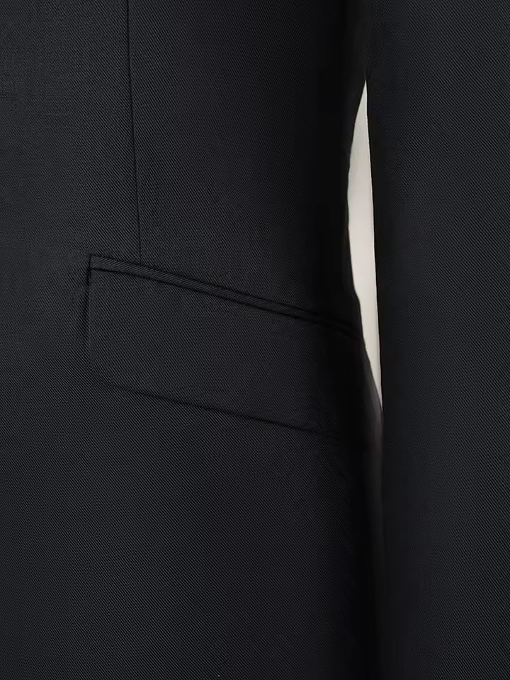 ST Cassy 2 piece set Classic men's suit Classic Slim-Fit 2-Button Design for Formal Occasions business office luxury man jacket