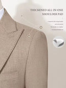 ST Cassy new 2 buttons on suit blue modern design mens office wear blazer coustime homme luxe Bead edge craftsmanship