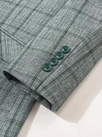 ST Cassy High Quality Plaid suit Fashionable and Casual Jacket Coat Slim Fit Leisure elegant Men's jackets