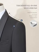 ST Cassy Wedding Groom Dress Men's suit black collar formal dress wedding three-piece suit orthodox suit vest pants