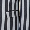 ST Cassy Men's Suits Fashion striped evening gown Double Breasted Slim Fit 2 Piece Jacket Pants