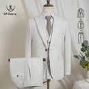 ST Cassy high quality luxury men's suit elegant suits for men leisure beige luxury man jacket Slim-Fit full men's suit business office