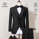ST Cassy new 2 buttons on suit blue modern design mens office wear blazer coustime homme luxe Bead edge craftsmanship