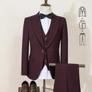 ST Cassy luxury Men Suit Slim Fit Male Groom Wedding Blazers Party Dress  Suit Business Office three-piece