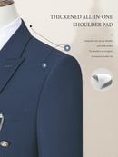 ST Cassy double-breasted Men's Suit Fashionable and Casual Slim Fit Male Groom Wedding Blazers Party Dress Jacket Coat Pants