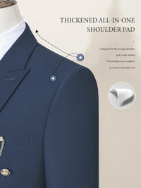 ST Cassy double-breasted Men's Suit Fashionable and Casual Slim Fit Male Groom Wedding Blazers Party Dress Jacket Coat Pants