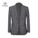 ST Cassy High Quality Plaid suit Fashionable and Casual Jacket Coat Slim Fit Leisure elegant Men's jackets