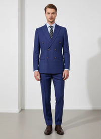 ST Cassy 2-piece set of jackets and pants Elegant suits for men double-breasted Plaid suit Formal Business Office Men's Suits