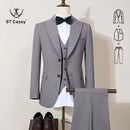 ST Cassy new 2 buttons on suit blue modern design mens office wear blazer coustime homme luxe Bead edge craftsmanship