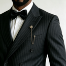 ST Cassy Royal Blue Pinstripe Double Breasted Suit | Formal Business 2 Piece Suit For Men