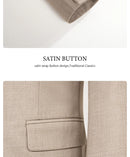 ST Cassy Elegant man suit for wedding Slim Fit Double Breasted Multiple buttons Casual Business man 2 piece outfit set