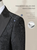 ST Cassy High Quality Retro carving Party Dress Slim Fit Tuxedo Prom Suit Fashion black Male Groom Wedding three-piece