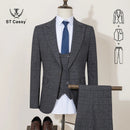 ST Cassy High Quality Plaid suit Formal Business Office Men's Suits Fashionable and Casual evening gown
