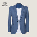 ST Cassy High Quality Men's Suit Lapel Formal Blazer Male Groom Wedding Blazers Plaid suit
